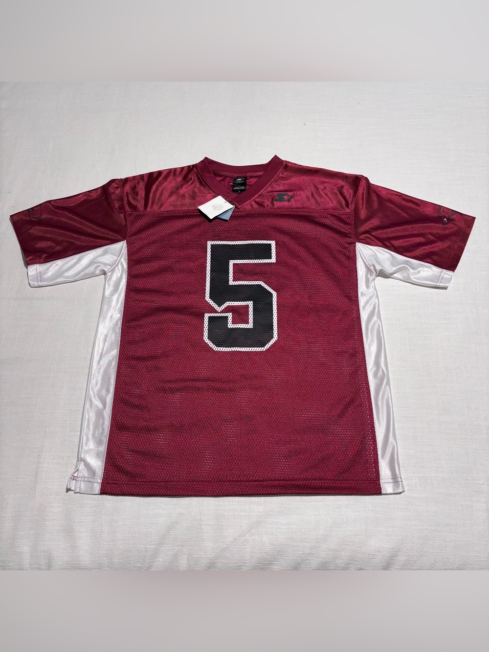 Vintage Starter Arkansas Razorbacks #5 Fan Jersey | Red/White | Size Large | NWT